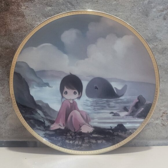 Enesco Precious Moments Jonah And The Whale Decorative Plate The Hamilton Collec - Picture 1 of 12